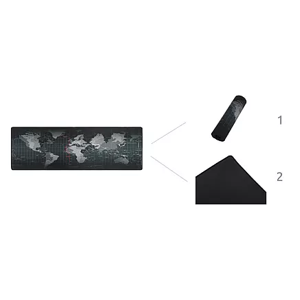 Mouse pad keyboard gray