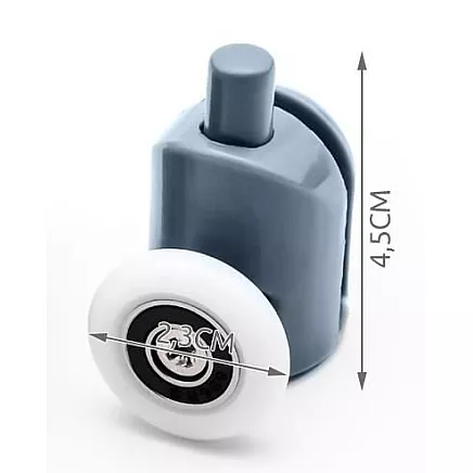 Single lower shower cubicle castor