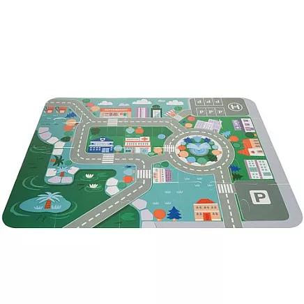 Wooden blocks - city 100pcs Kruzzel 19159