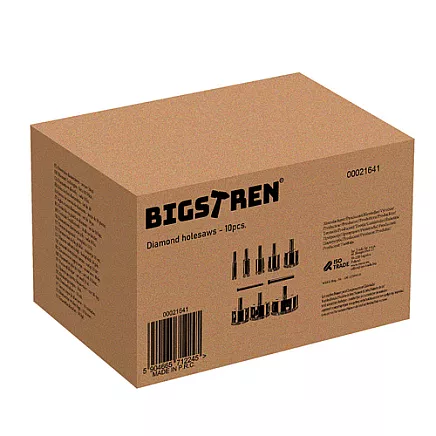 Diamond hole saws - set of 10 Bigstren 21641