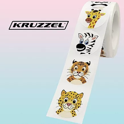 Motivational stickers - roll of 500pcs Kruzzel 22947