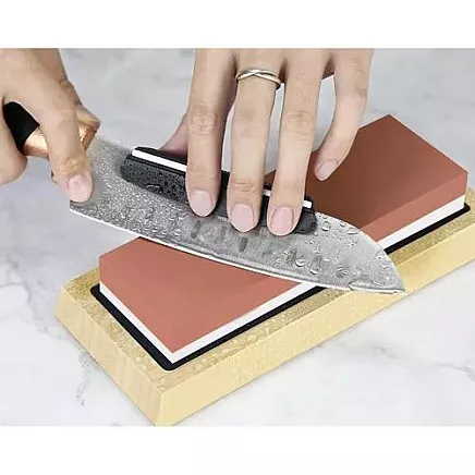 Sharpener for Kitchen Knives Chisels Water Stone Sharpening Stone + Strap RUHHY 23763