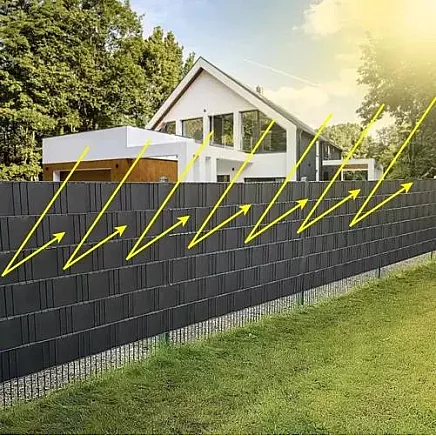 Fencing tape 19cmx35m 450g/m2 anthracite 23696
