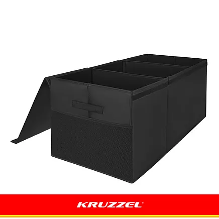 Skrzynia na zabawki - czarna Kruzzel