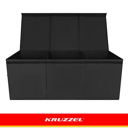 Skrzynia na zabawki - czarna Kruzzel