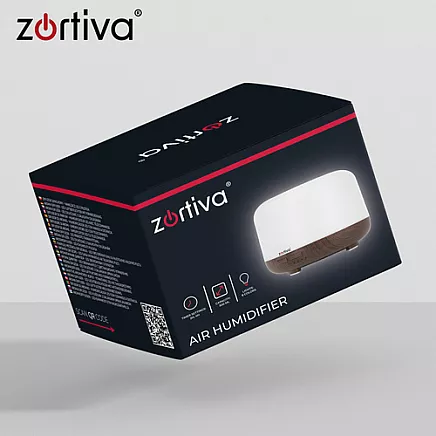 Dyfuzor zapachowy- nawilżacz LED z pilotem Zortiva