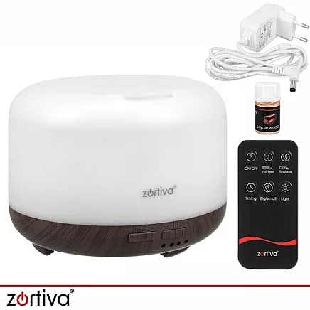 Dyfuzor zapachowy- nawilżacz LED z pilotem Zortiva