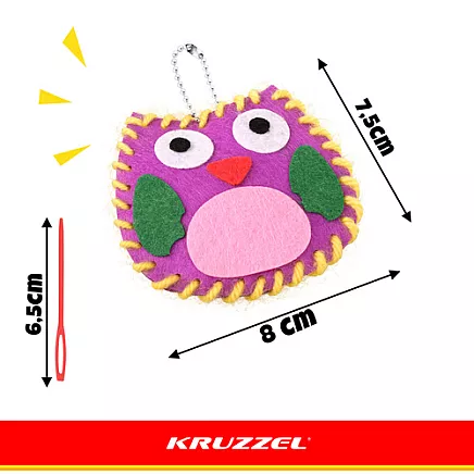 Zestaw do szycia dla dzieci 12el. Kruzzel