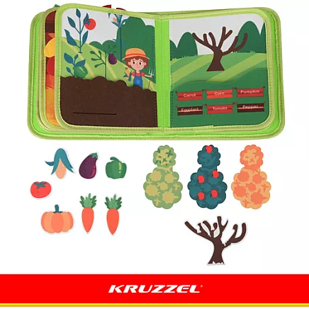 Książeczka manipulacyjna - farma Kruzzel