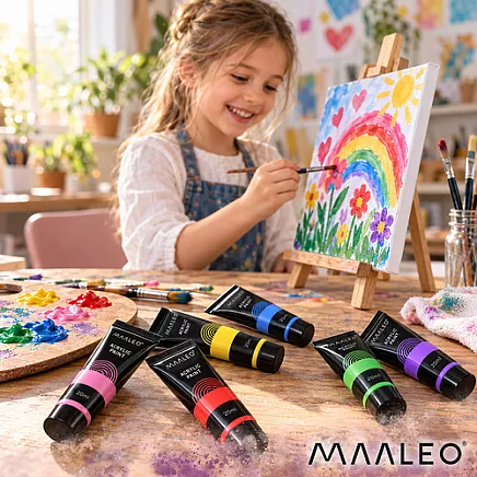 Farby akrylowe 20ml - 36szt. Maaleo