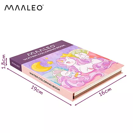 Water coloring page - Maaelo the unicorn