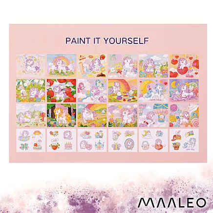Water coloring page - Maaelo the unicorn