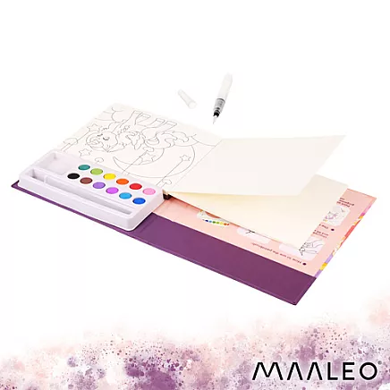 Water coloring page - Maaelo the unicorn