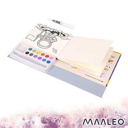 Water coloring page - astronaut Maaelo