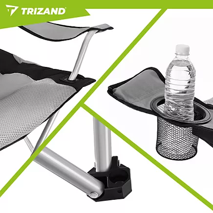Trizand Black and Gray Fishing Chair