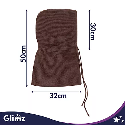 Winter hat/hood - brown Glimz