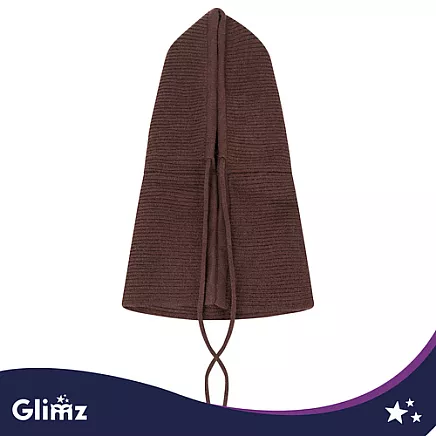 Winter hat/hood - brown Glimz