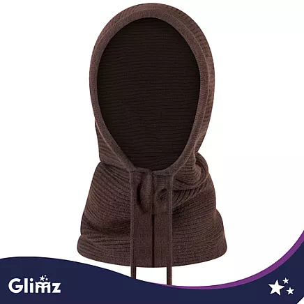 Winter hat/hood - brown Glimz