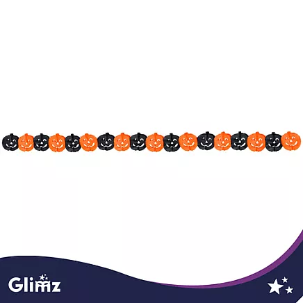 Garland - pumpkin 3m Glimz