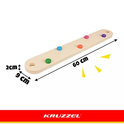 Wooden balance track - 14 pieces Kruzzel
