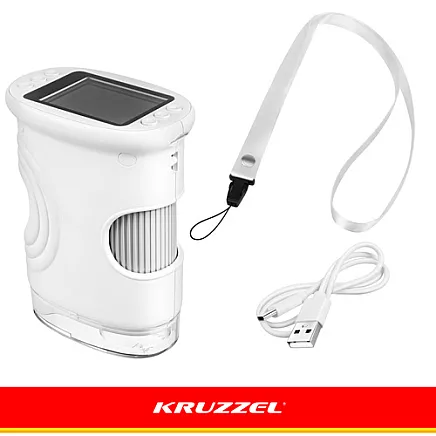 Kruzzel white pocket educational microscope