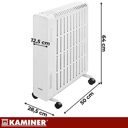 Kaminer Arvell electric oil radiator - white