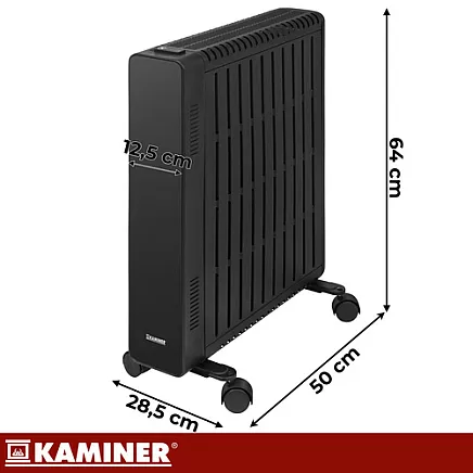 Kaminer Arvell black oil electric radiator