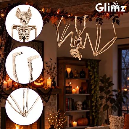 Bat skeleton - decoration 30cm Glimz