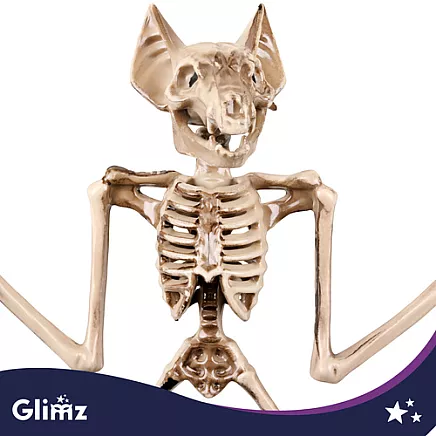 Bat skeleton - decoration 30cm Glimz