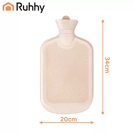 Rubber hot water bottle in a cover 2000ml Ruhhy