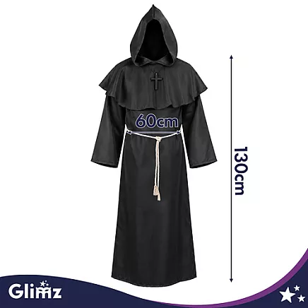 Glimz Halloween Monk Costume