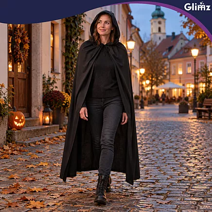 Peleryna z kapturem Glimz