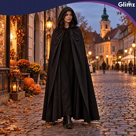 Peleryna z kapturem Glimz