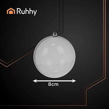 Transparent baubles - set of 12 Ruhhy