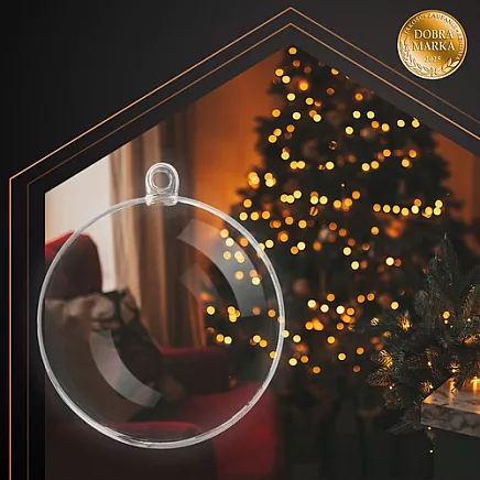 Transparent baubles - set of 12 Ruhhy