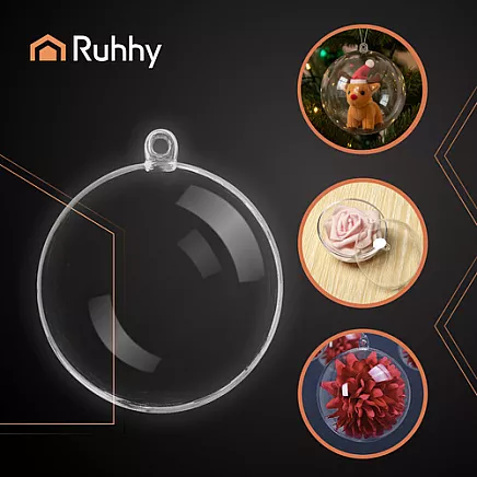 Transparent baubles - set of 12 Ruhhy