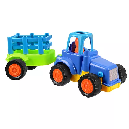 Traktor/ koparka/ wywrotka z napędem- zestaw 4szt.