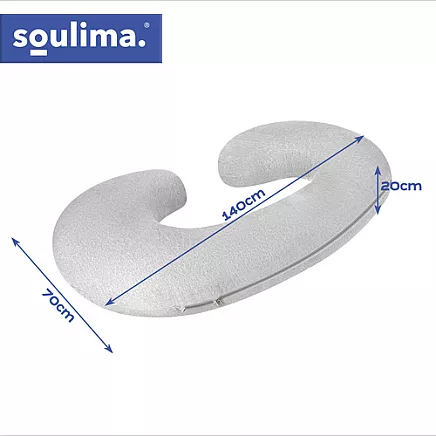 Soulima C-shaped pregnancy pillow