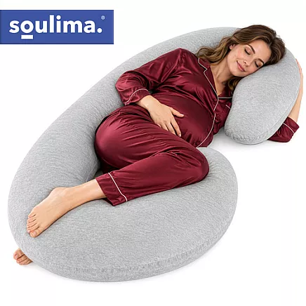 Soulima C-shaped pregnancy pillow
