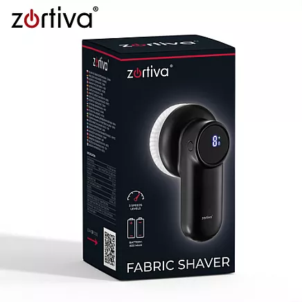 Zortiva Cordless Clothes Shaver - Black