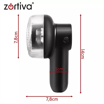 Zortiva Cordless Clothes Shaver - Black