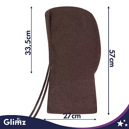 Winter scarf - brown Glimz