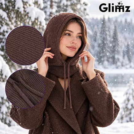 Winter scarf - brown Glimz