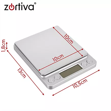 Kitchen scale 500x0.01g Zortiva