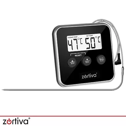 Kitchen thermometer with Zortiva probe
