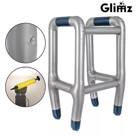 Glimz Inflatable Walker with Cane