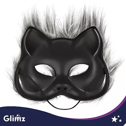 4-piece cat/fox costume, gray, Glimz