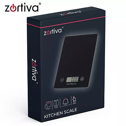 Flat kitchen scale 5000g/1g Zortiva