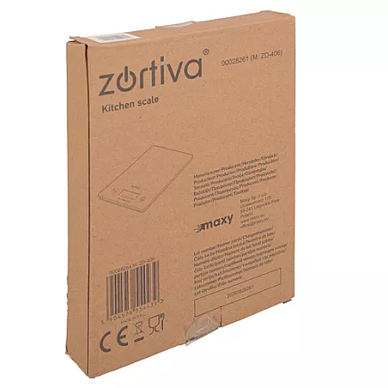 Flat kitchen scale 5000g/1g Zortiva