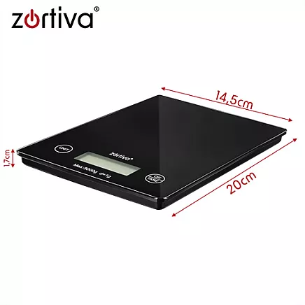 Flat kitchen scale 5000g/1g Zortiva